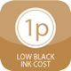 1p Low Cost Black