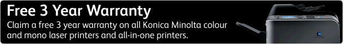 Konica 3 Year Warranty