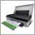 Left Facing HP OfficeJet 100 Printer with Print Out
