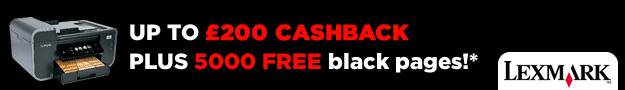 Lexmark - Up to &pound;200 Cashback