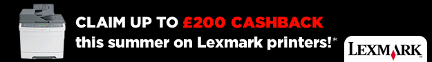 Lexmark - Up to &pound;200 Cashback