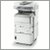 Left Facing Oki MC861 MultiFunction with 2nd Tray + Cabinet