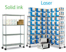 Solid Ink takes up less space