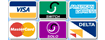Buy online using Visa, Mastercard, Switch, Solo, Delta, AMEX