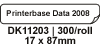 Brother DK11203 Labels