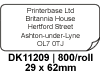 Brother DK11209 Labels