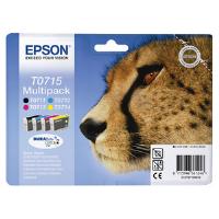 Epson T0715 Multi 4 Pack DURABrite Ultra Ink (Black/Cyan/Magenta/Yellow)