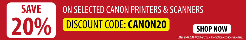 Save 20% On Selected Canon Printers