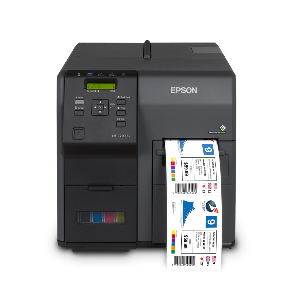 An image of Epson ColorWorks C7500G Colour Label Printer,C31CD84312, network, USB