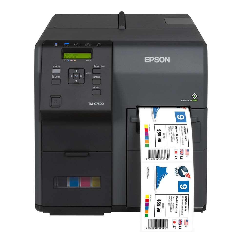 An image of Epson ColorWorks C7500 Colour Label Printer,C31CD84012, network, USB