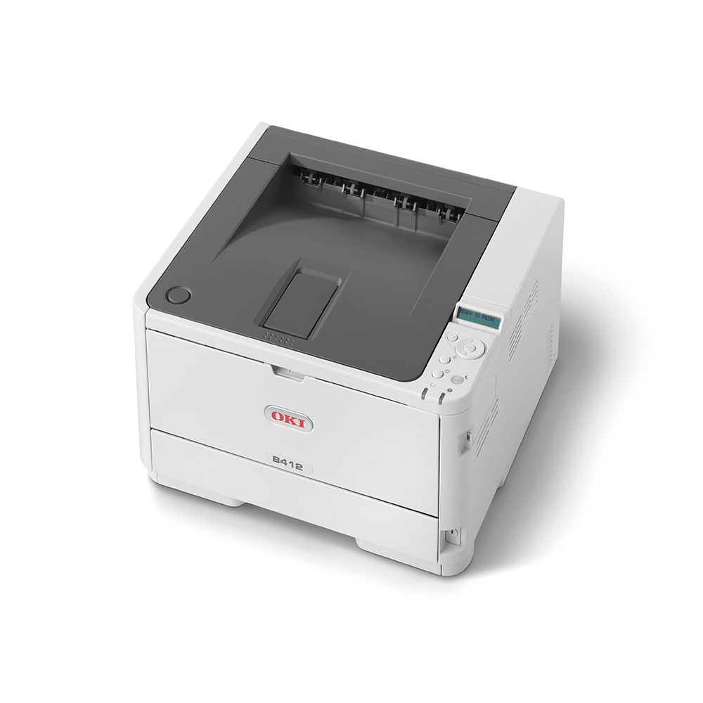 An image of Oki B412dn A4 Mono LED Printer,45858301, duplex, network