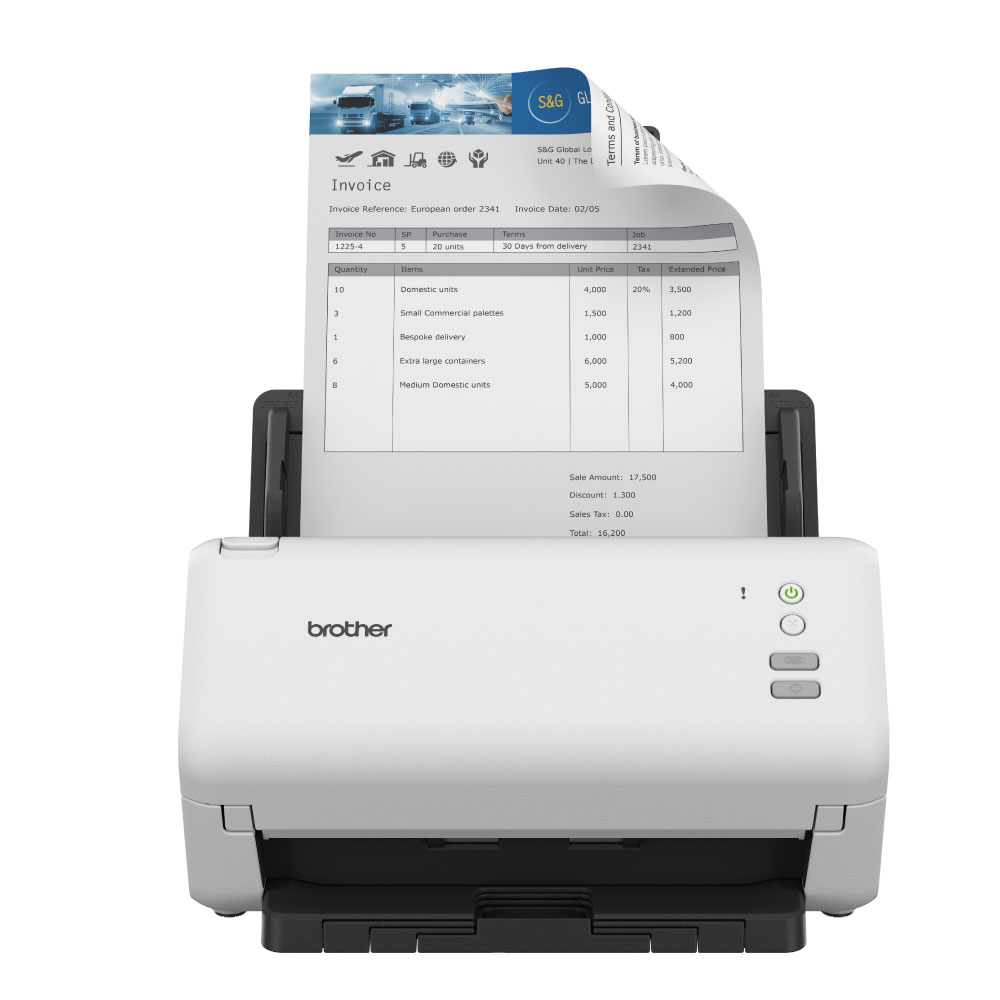 An image of Brother ADS-4100 A4 Document Scanner 