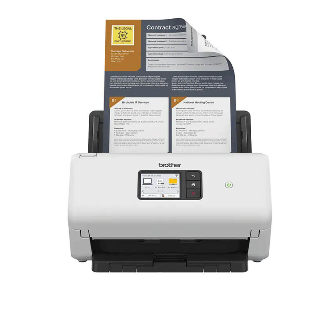 An image of Brother ADS-4500W A4 Document Scanner 