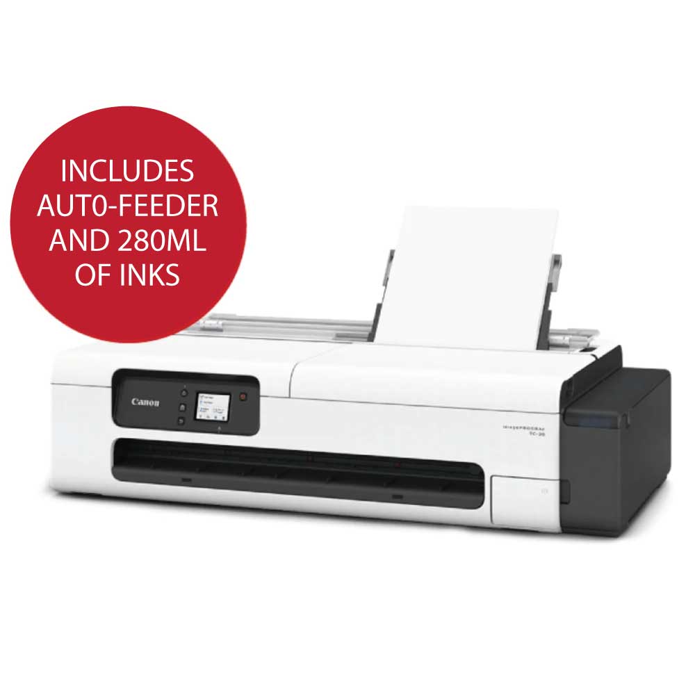 An image of Canon imagePROGRAF TC-20M A1 Large Format Printer with A4 Scanner 