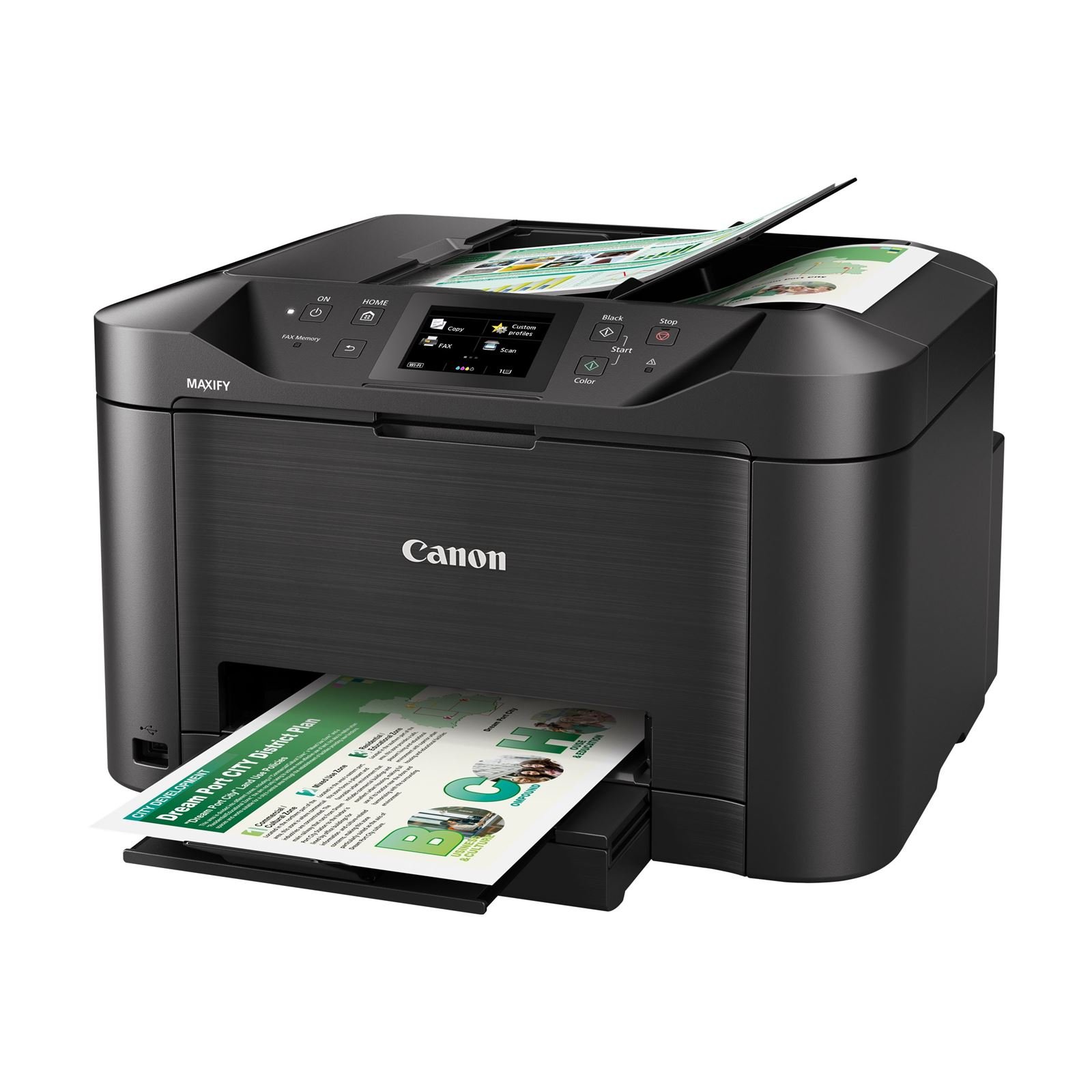 An image of Canon MAXIFY MB5155 A4 MultiFunction Inkjet Printer 