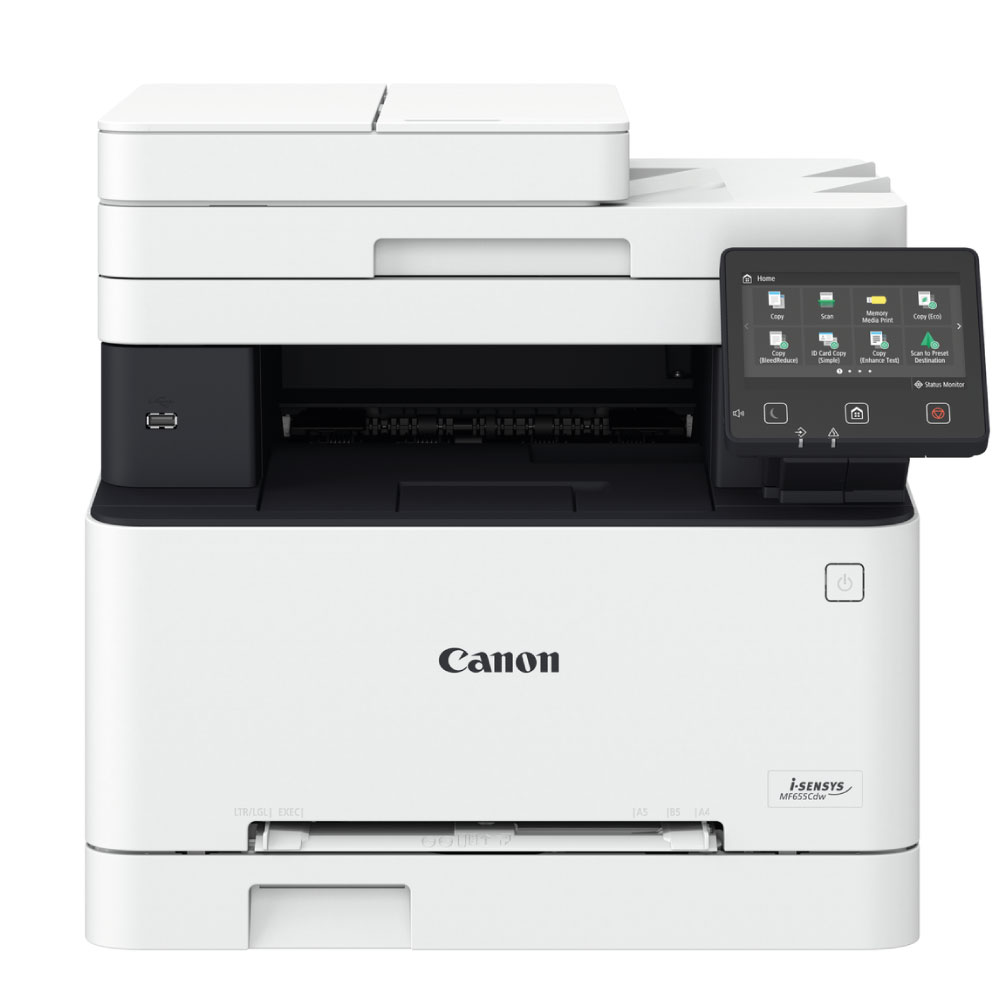 An image of Canon i-SENSYS MF655Cdw A4 Colour Multifunction Laser Printer 
