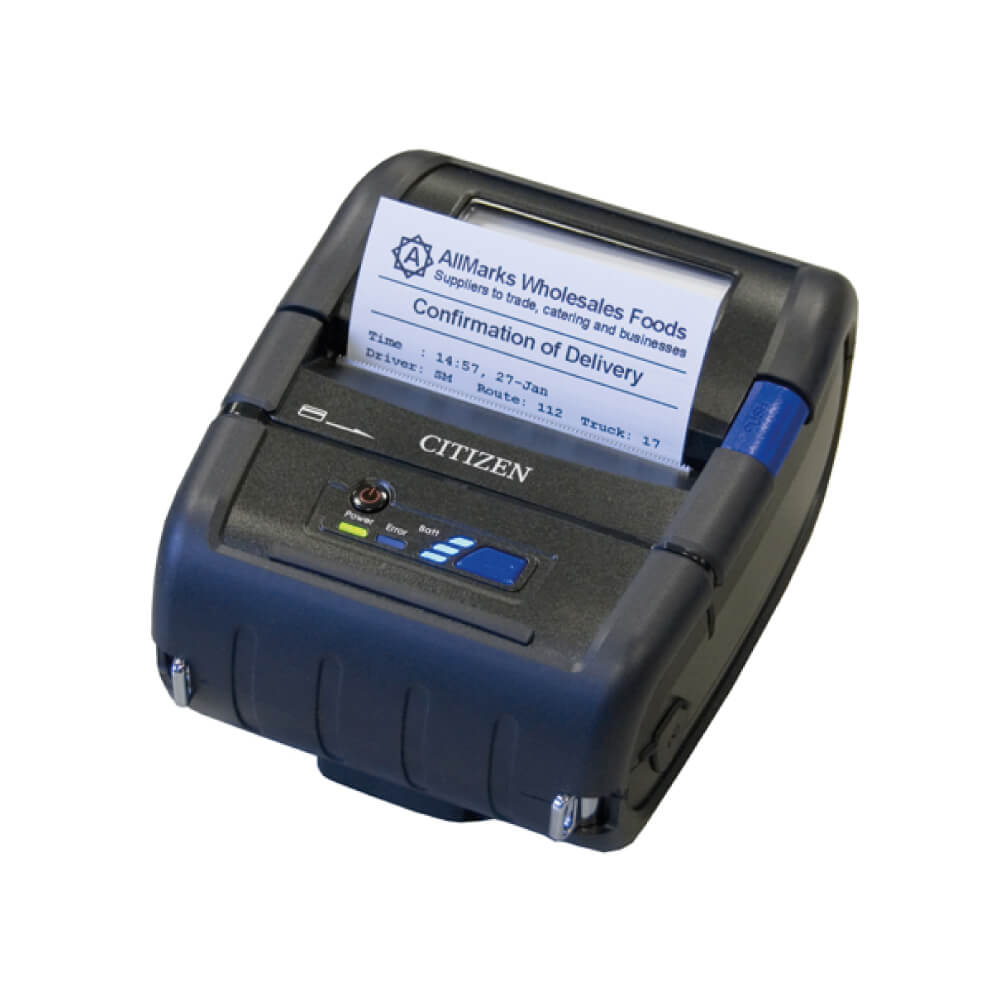 An image of Citizen CMP-30II Thermal Mobile Label Printer 