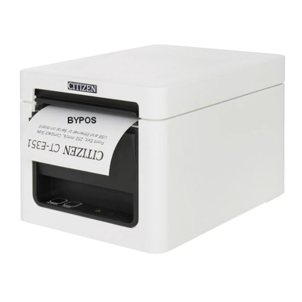 An image of Citizen CT-E351 Direct Thermal White POS Printer (USB & Serial) 