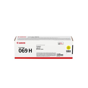 Canon 069H High Capacity Yellow Toner Cartridge (5,500 Pages*) 5095C002