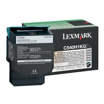 Lexmark C540H1KG High Yield Black Return Program Toner Cartridge (2,500 pages*) 0C540H1KG