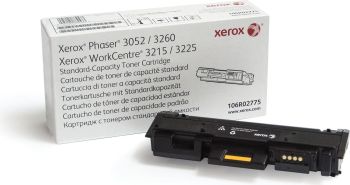 Xerox 106R02775 Black Toner Cartridge (1,500 pages*)