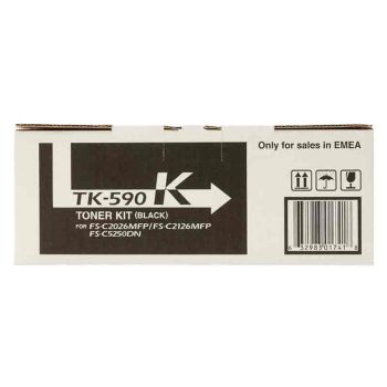 Kyocera TK-590K Black Toner Cartridge (7,000 pages*) 1T02KV0NL0