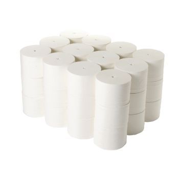 2Work Micro Twin Coreless Toilet Rolls 800 Sheets 2-Ply (Pack of 36) TWH900