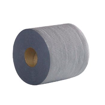 2Work 2-Ply Centrefeed Roll 100m Blue (Pack of 6) 2W03010