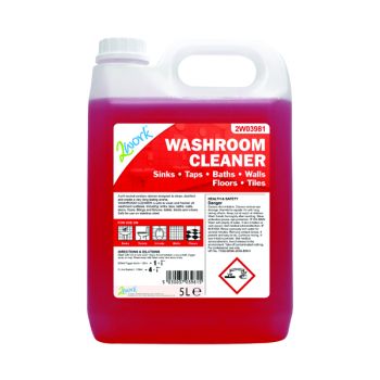 2Work Odourless Washroom Cleaner Concentrate 5 Litre Bulk Bottle 2W03981