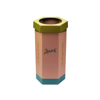 2Work Recycling Bin Green (Pack of 3) CAP582758/A