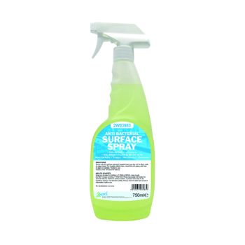 2Work Antibacterial Surface Spray 750ml (Pack of 6) 2W04586