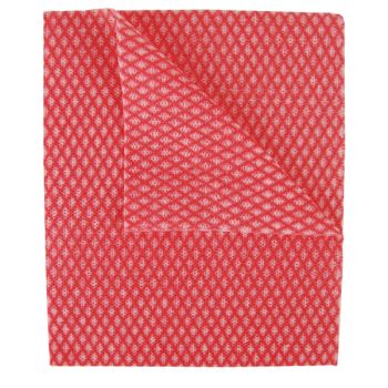2Work Economy Cloth 420x350mm Red (Pack of 50) 104420RED