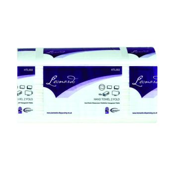 Leonardo 2-Ply Z-Fold Hand Towels White (Pack of 2250) HTL003DS - DISCONTINUED