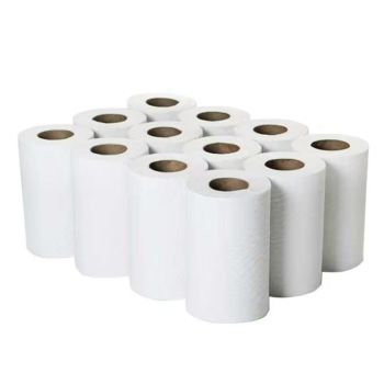 2Work 2-Ply Bamboo Kitchen Roll (Pack of 12) 2W10170