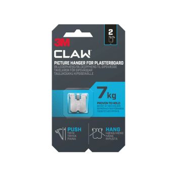 3M Claw Drywall Picture Hanger 7kg (Pack of 2) 7100269135