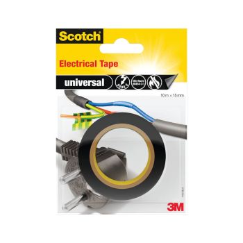 Scotch Electrical Tape Black 10m x 15mm 712670