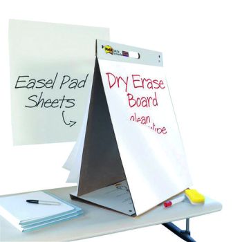 Post-it Super Sticky Table Top Easel Pad/Dry Erase Board 563-D3