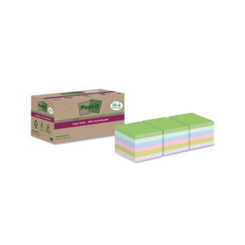 Post-it Super Sticky Recycle 76x76mm Yellow (Pack of 18) 654 RSSCY 14+4F
