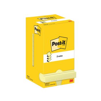 Post-it Z-Notes 76x76mm 100 Sheets Canary Yellow (Pack of 12) R330-CY