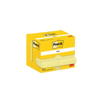 Post-it Notes 38x51mm 100 Sheets Canary Yellow (Pack of 12) 653-E