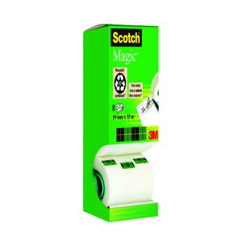 Scotch Magic Tape 810 Tower Pack 19mm x 33m (Pack of 8) 8-1933R8