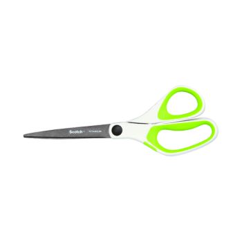 Scotch Titanium Scissors 200mm Green with Comfort Grip 1458T-GREEN