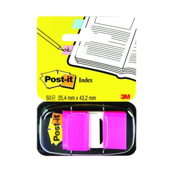 Post-it Index Tabs 25mm Bright Pink (Pack of 600) 680-21