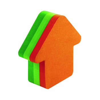 Post-it Notes 70 x 70mm Arrow Neon Orange and Green (Pack of 12) 3M34983 - DISCONTINUED