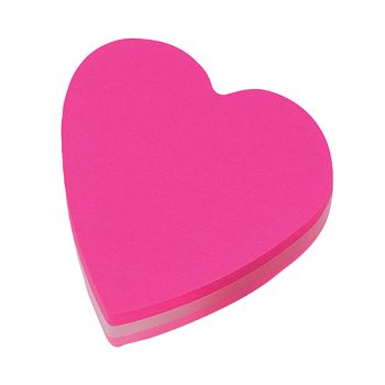 Post-it Notes 70 x 70mm Heart Pink (Pack of 12) 2007H