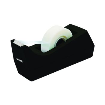 Scotch Non-Slip Desktop Tape Dispenser Black Plastic C38