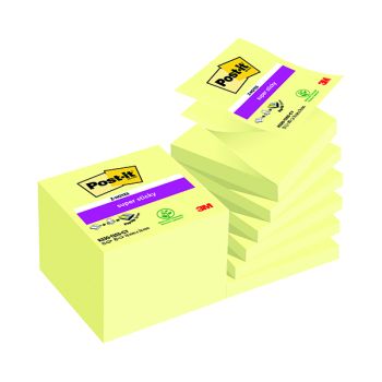 Post-it Z-Notes Canary Yellow 76x76mm 90 Sheet (Pack of 12) 7000048167