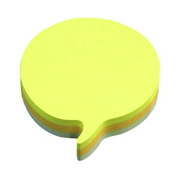 Post-it Notes Speech Bubble 70 x 70mm Rainbow (Pack of 12) 3M37917