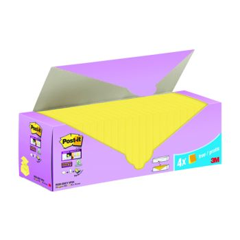Post-it Super Sticky ZNotes Canary Yellow Cabinet 76x76mm (Pack of 24)