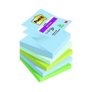 Post-it Super Sticky Z Notes Oasis 76x76mm 90 Sheet (Pack of 5) 7100258791